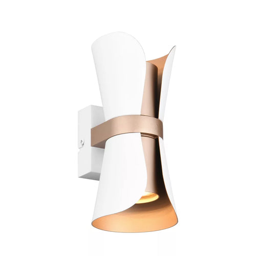 Trio Leuchten wandlamp Coat - 2 lichts - 11  x 21   cm - wit