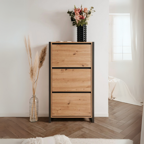 Calicosy - Schoenenkast met 3 kleppen L70 cm - DENVER - 25x70x125 cm