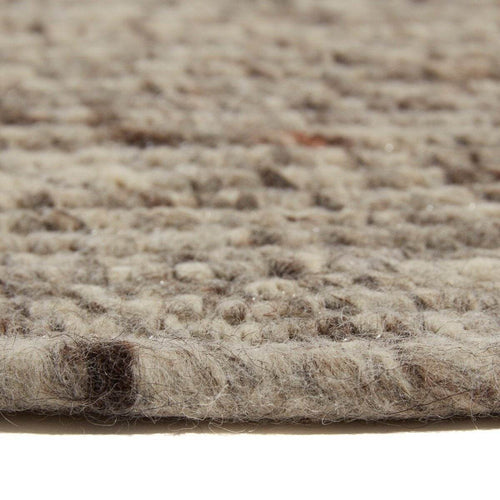 Interieur05  vloerkleed Gapo -grij- gemeleerd -rond /wollen- 150 x 150 cm