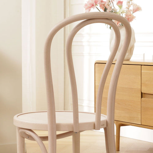 Fameg Vienna Thonet No.18 Houten Bistrostoel Whitewash - vtwonen shop