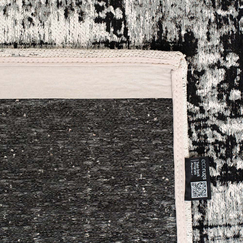 Ecorugs vloerkleed Metro Black&White - grijs - 240x340cm