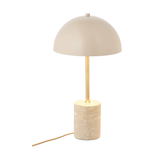 Artichok Lily Marmer Tafellamp Zand - Ø 25 x 45 cm - vtwonen shop