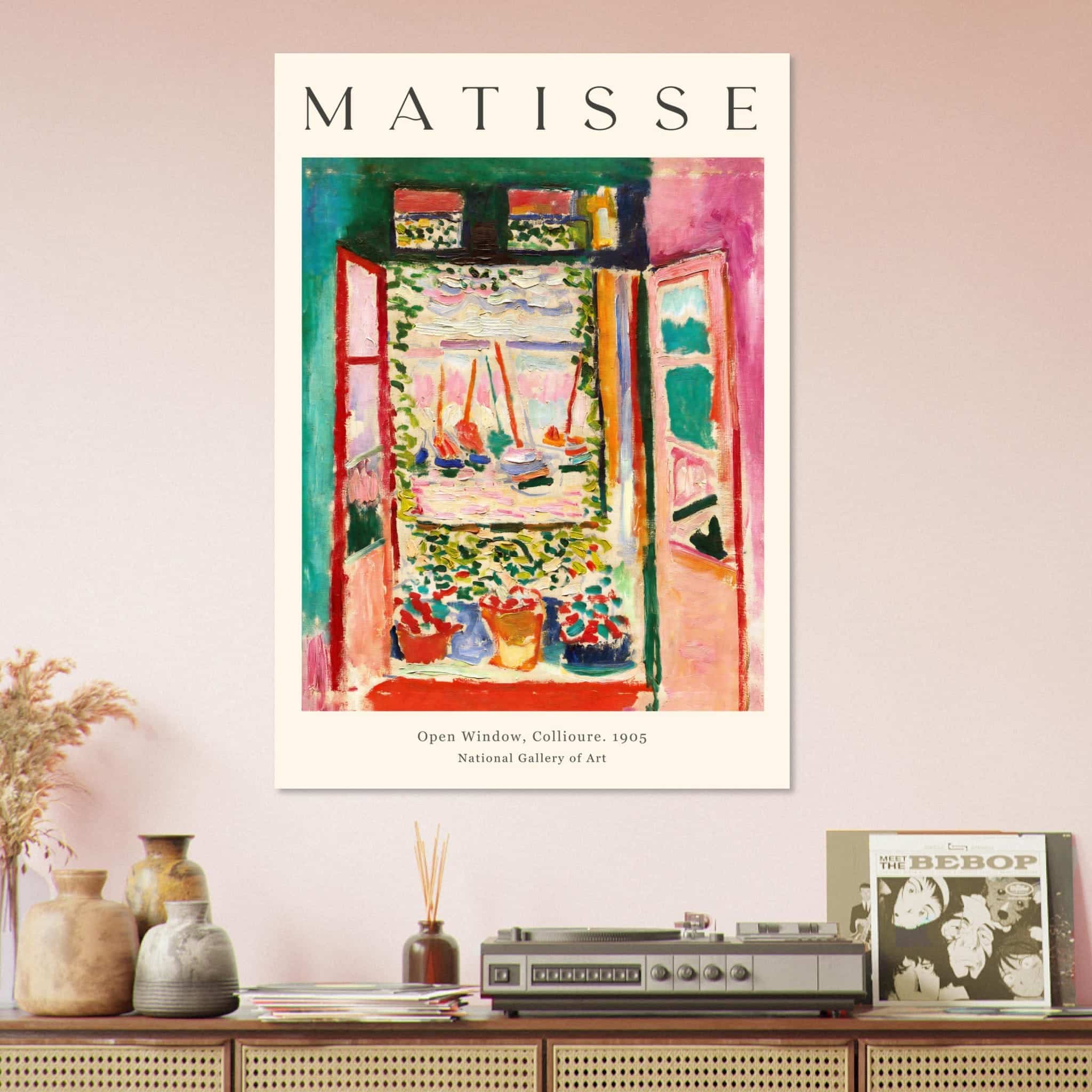 Artfulprints Poster Matisse - Open window collioure 1905 - 50x70