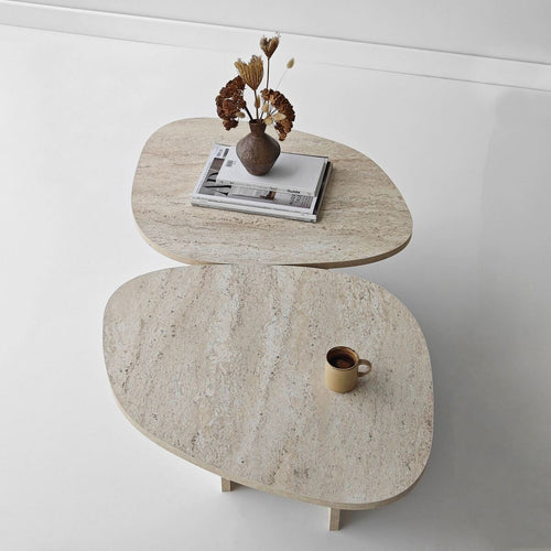 Calicosy - CELESTE Salontafel - Naturel - 125x60x38 cm