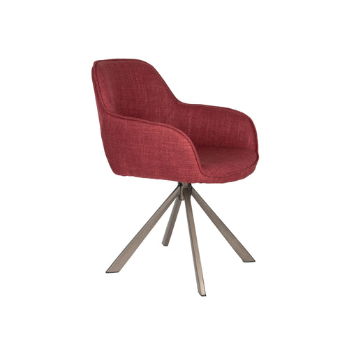 Housecraft Living Toye Eetkamerstoelen draaibaar Rood - Set van 2 - vtwonen shop