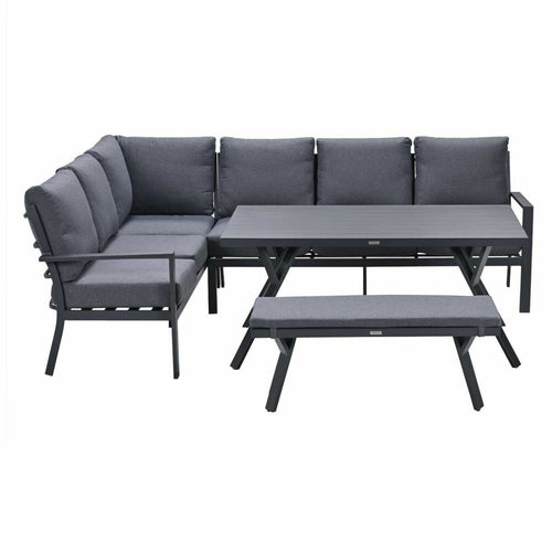 Garden Impressions lounge dining set Senja mystic grey - 4-delig - links