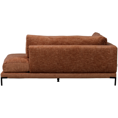 vtwonen lounge bank element links Couple - Polyester - Roest Melange - 89x100x200 - vtwonen shop