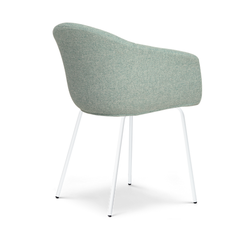Nolon Nora-Otis Eetkamerstoel Zacht Groen - met Armleuning - Wit - vtwonen shop