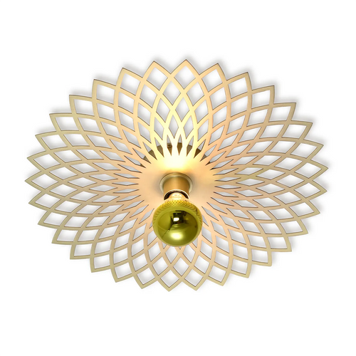 Ylumen plafondlamp Ombra - 1 lichts - 50  x 8   cm - mat goud - vtwonen shop