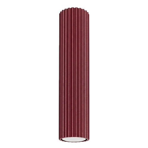 Sollux Lighting Plafondlamp KARBON 40 bordeaux - 6,5x6,5x40cm