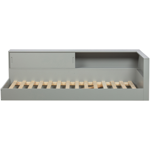 WOOOD hoekbed Connect - Grenen - Betongrijs - 60x213x118 - vtwonen shop