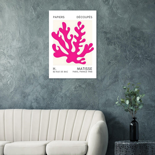 Artfulprints  Matisse – Saltflower shapes pink   poster 30x40 cm