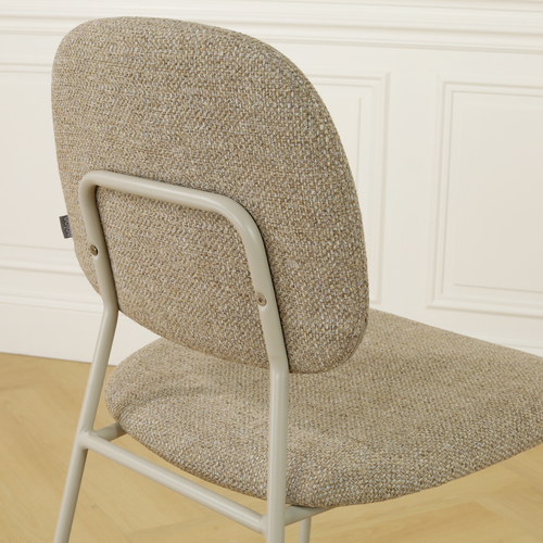 Nolon Jasmijn Eetkamerstoel  Taupe Melange - Grijsbeige - vtwonen shop