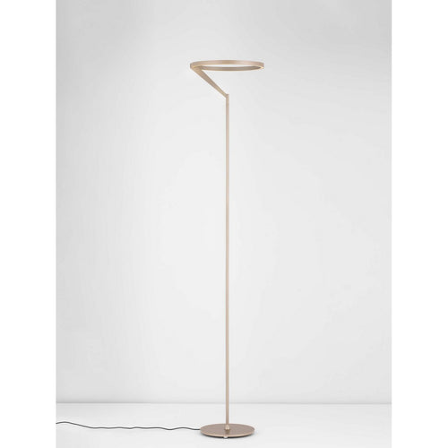 Nova Luce TILIA  Tilia LED-vloerlamp met geïntegreerde verlichting, champagnekleurig, dimbaar met touchbediening, 26W, 1149lm, 3000K