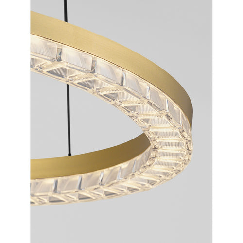 Nova Luce GREAMY Geïntegreerde LED-pendellamp, goudkleurig, Triac dimbaar, 21W, 1365lm, 3000K