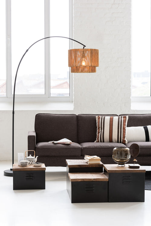 J-Line kopje + schoteltje Monochroom Boho - keramiek - zwart/wit - 4 stuks - vtwonen shop