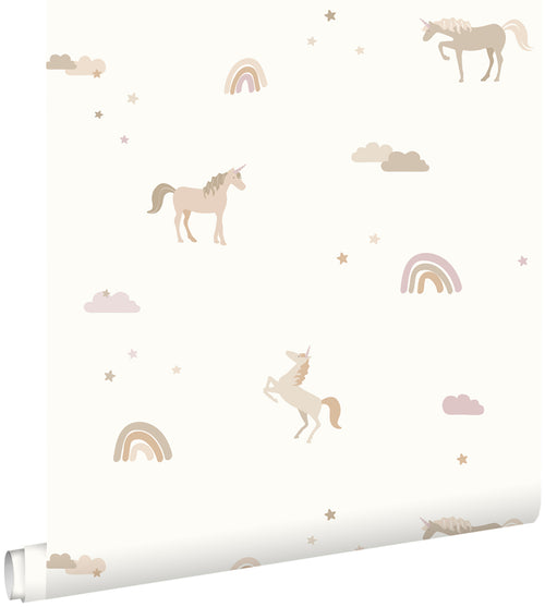 ESTAhome behang unicorns beige - 50 x 900 cm - 139539