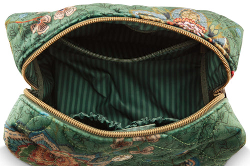 Pip Studio Coco Cosmetic Bag Medium Mumbai Morning Dames - Groen - 21,5x10x10,5 cm