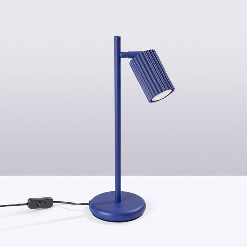Sollux Lighting Tafellamp KARBON ultramarijn - 14,5x19,5x43cm