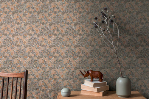 Livingwalls behang bloemmotief bruin - 53 cm x 10.05 m - AS-390593 - vtwonen shop