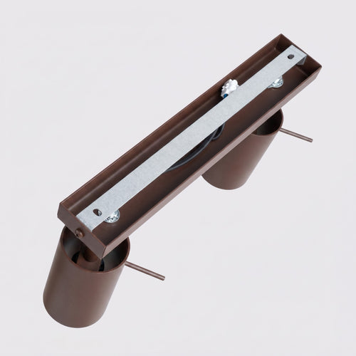 Sollux Lighting Plafondlamp RING 2 bruin - 30x6x16cm