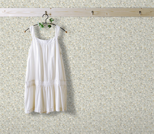Sanders & Sanders behang bloemetjes vergrijsd groen en beige - 53 cm x 10 m - 640397 - vtwonen shop