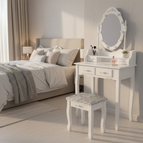 Home Deluxe Kaptafel ROSY Wit