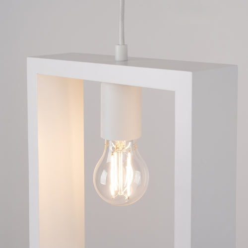 Sollux Lighting Hanglamp ARIES wit - 24x8x133cm