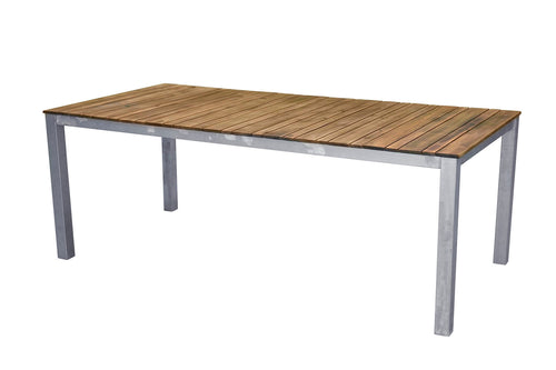 Rebellenclub Rechthoekige Tuintafel Eski - 200 x 100cm - Naturel Hout - vtwonen shop