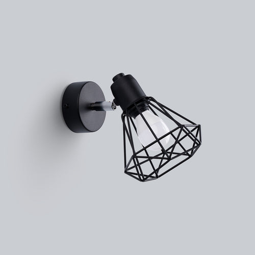 Sollux Lighting Wandlamp ARTEMIS 1 zwart - 18x15x18cm