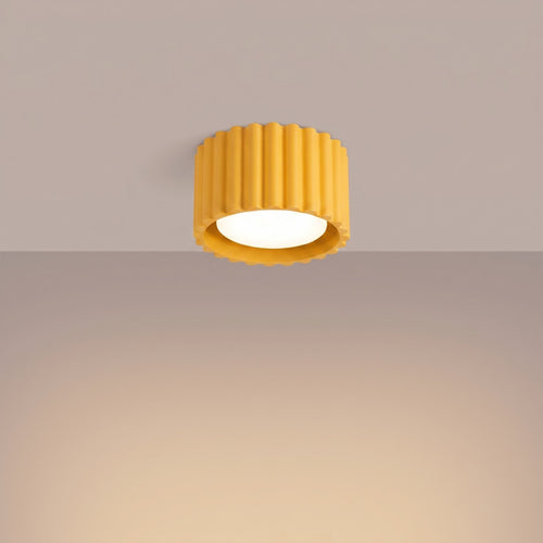 Sollux Lighting Plafondlamp AURA 1 geel Gx53 - 10x10x6cm