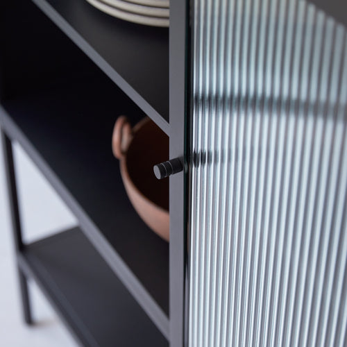 Tikamoon Metalen dressoir 120 cm - Zwart