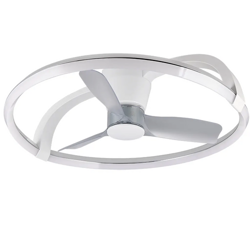 Trio Leuchten plafondventilator Stockholm - 1 lichts - 73.6  x 23   cm - wit