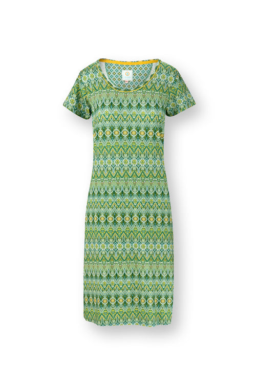 Pip Studio - Daniela Nightgown Short sleeve Women - Ashanti - Green - S