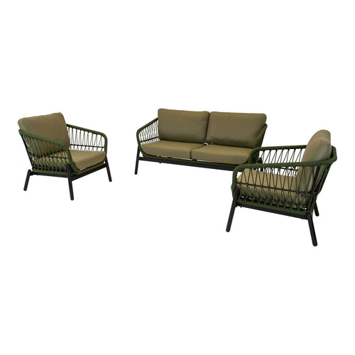 Lesli Living loungebank Zavi - groen - 163,5x83x72,5cm