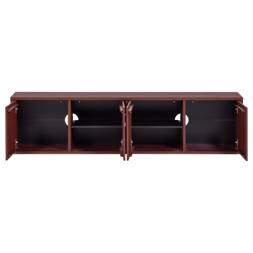 WOOOD tv meubel Merel - Grenen - Bordeauxrood - 49,5x198x39,5