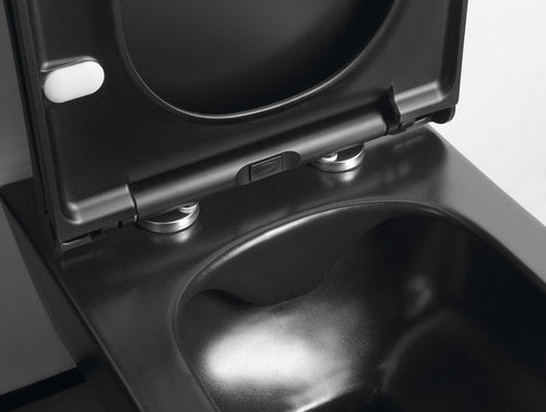 Isvea Wc Toilet Badkamer Hangend Zwart Inclusief Softclose Toiletbril - vtwonen shop