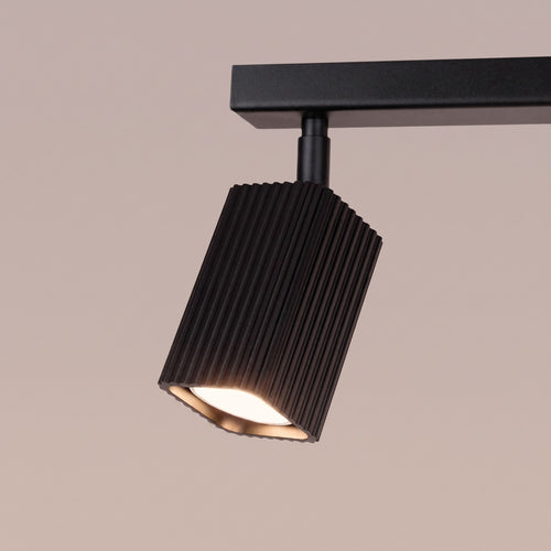 Sollux Lighting Plafondlamp RAYO 3L zwart - 45x6x16,5cm