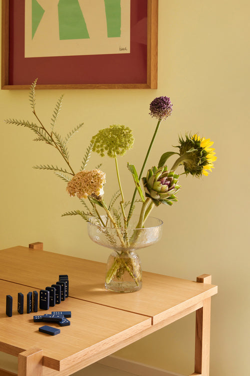 Hübsch vaas Aino - glas - ø22xh19cm - vtwonen shop