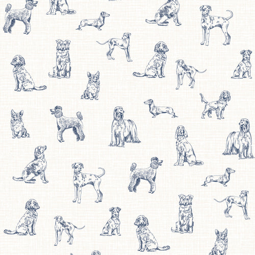Joules Vliesbehang - Sketched Dogs