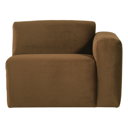 WOOOD 1-zits bank arm rechts Mojo Base - Velvet - Honinggeel - 74x105x97