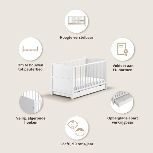 Babybed dat met je meegroeit NUAGE