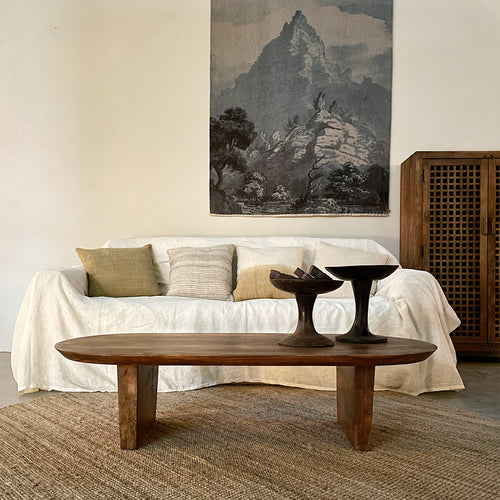 Raw materials salontafel Bullnose - bruin - 140x60x35 cm - vtwonen shop