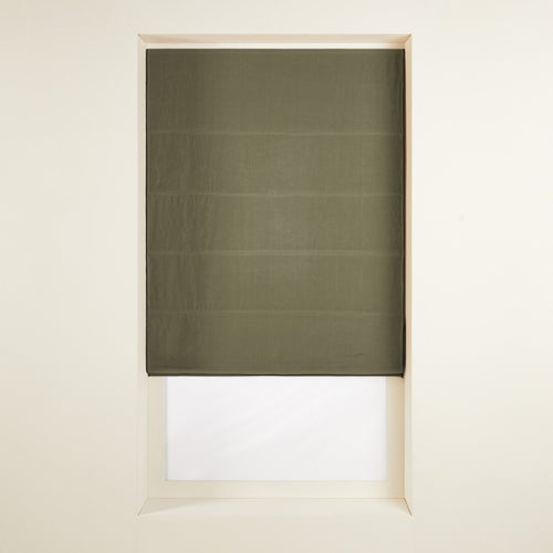 Madura Verduisteringsrolgordijn Carlina grijs kaki en zwarte hommel 45x220 cm