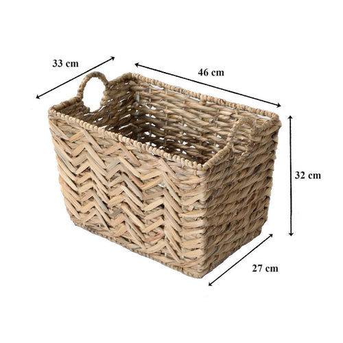 Calicosy - Opbergmand van waterhyacint - B46 x H32 cm