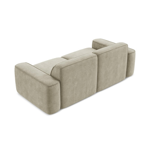 LaMiaSofa 3-zits bank Melissa - chenille stof - beige - 204x102x70