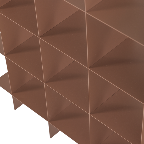 WOOOD wandrek Brik - Metaal - Oudroze - 60x60x15