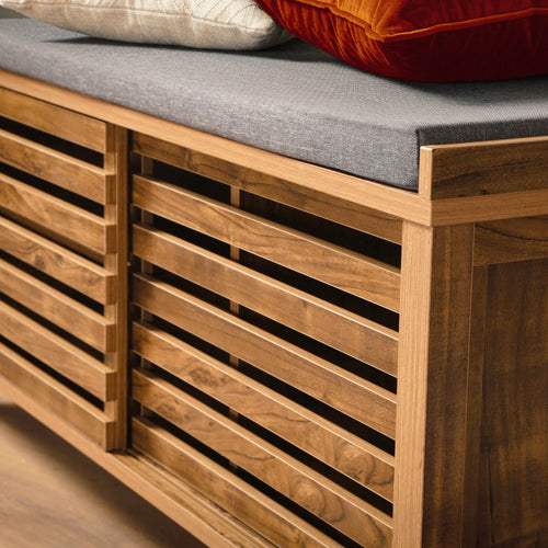Calicosy - LIAM Bank - Donker hout - 112x43,5x51 cm