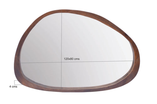 Brix spiegel Jaira Walnut - mangohout