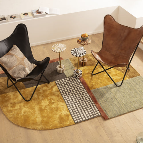 Kare Design Bijzettafel Domero Geo Ø25cm bruin goud